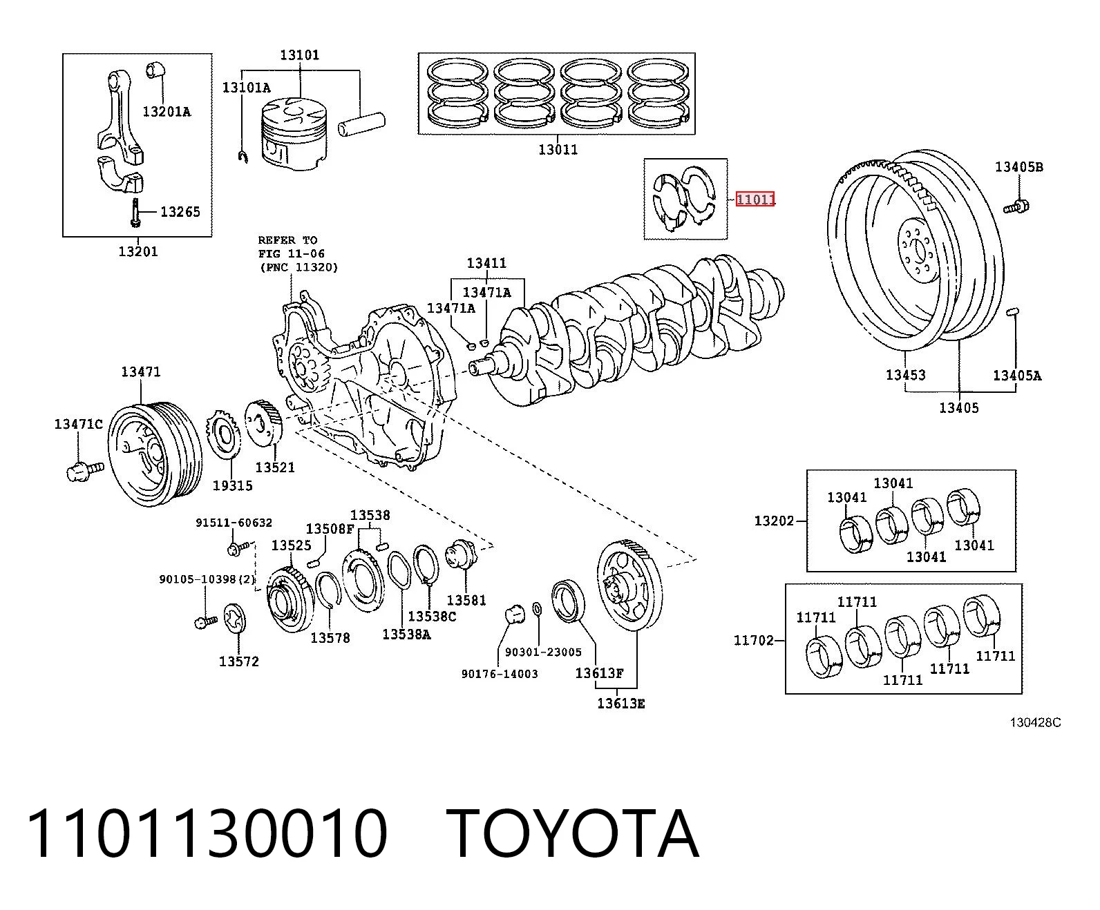 1101130010 Toyota
