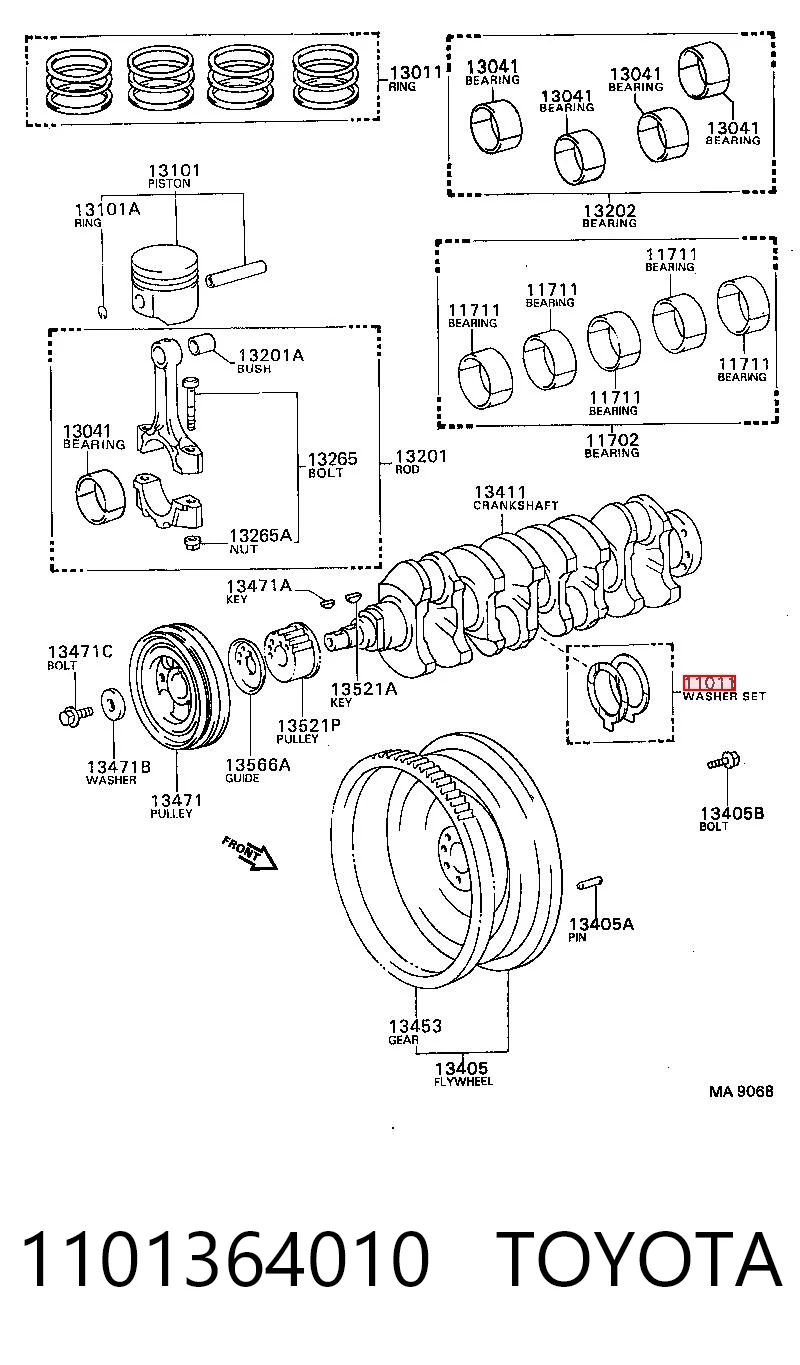 1101364010 Toyota
