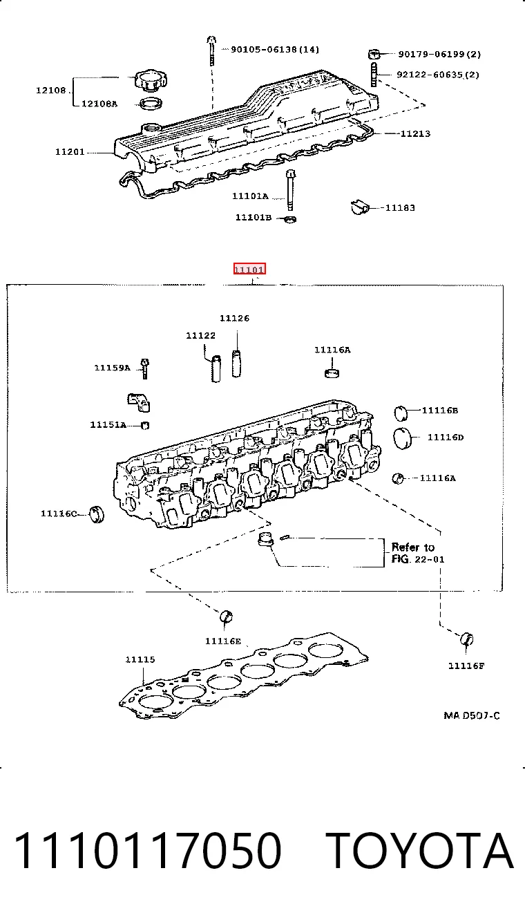 Cabeça de motor (CBC) para Toyota Land Cruiser 80 J8