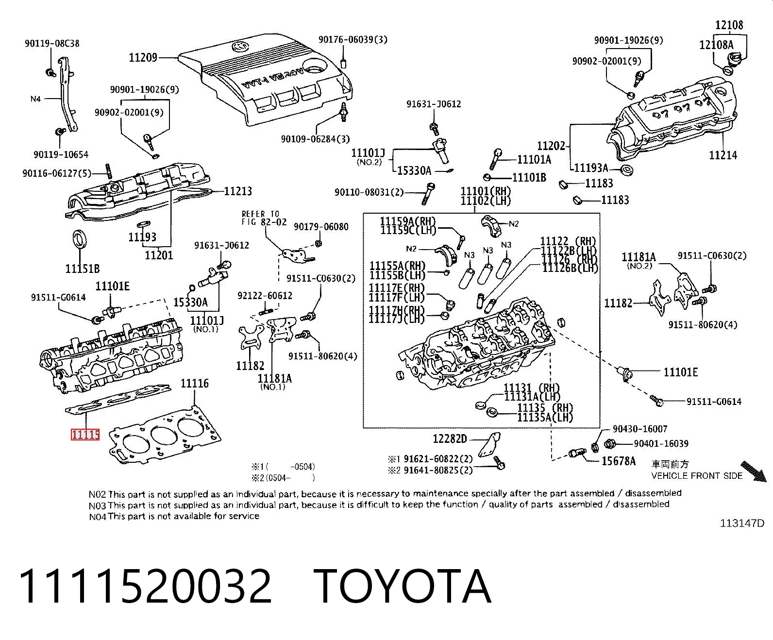 1111520032 Toyota
