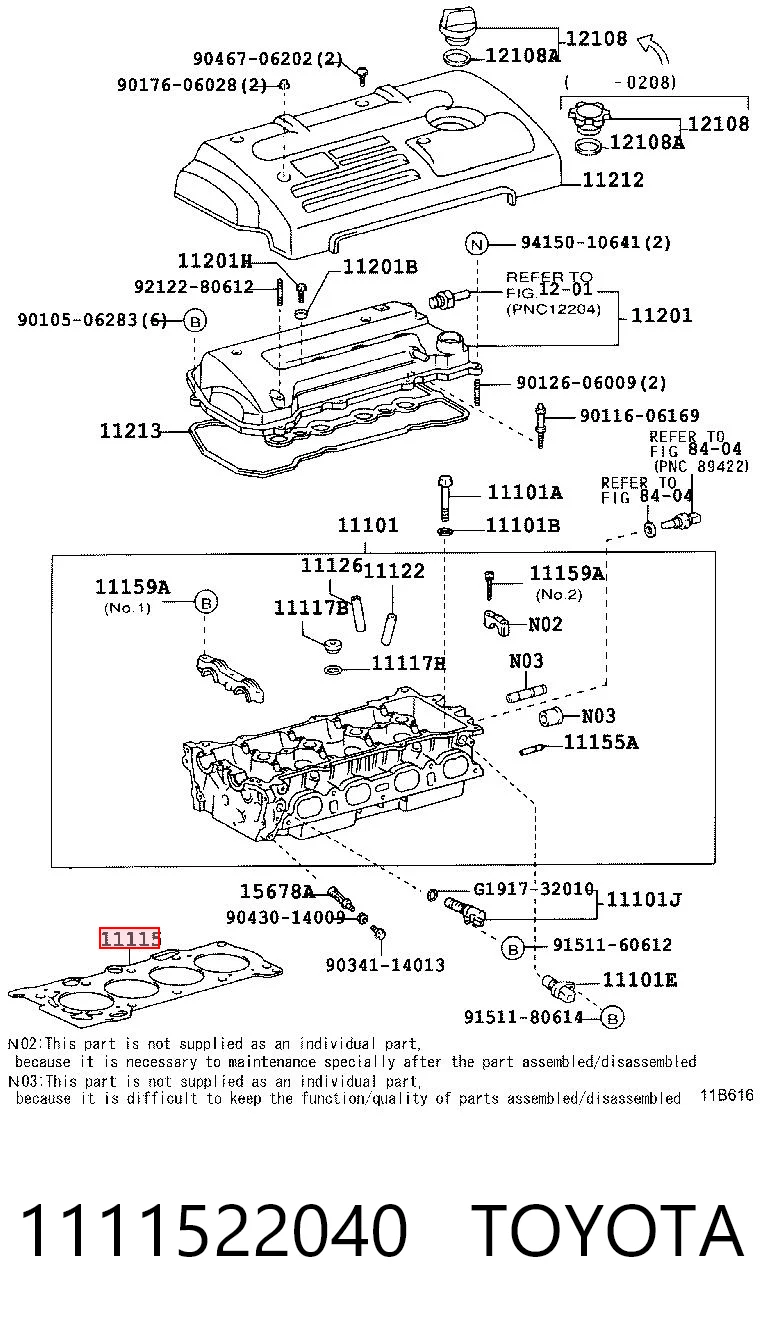 Vedante de cabeça de motor (CBC) Kamoka 8701570