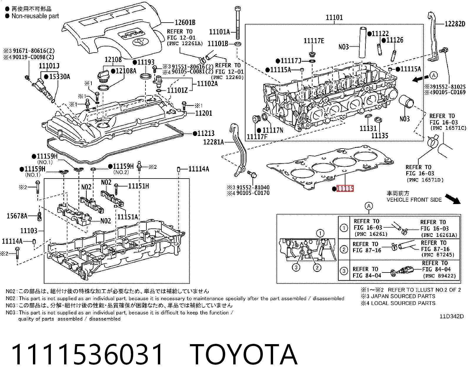 Vedante de cabeça de motor (CBC) Toyota Camry preço, a partir de 38,78 USD