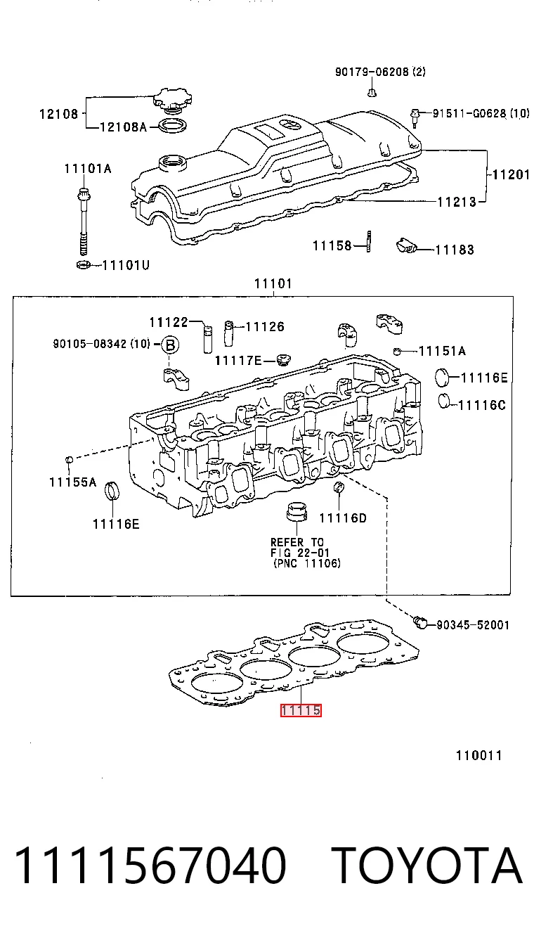 Vedante de cabeça de motor (CBC) Toyota 4 Runner preço, a partir de 11,66 USD