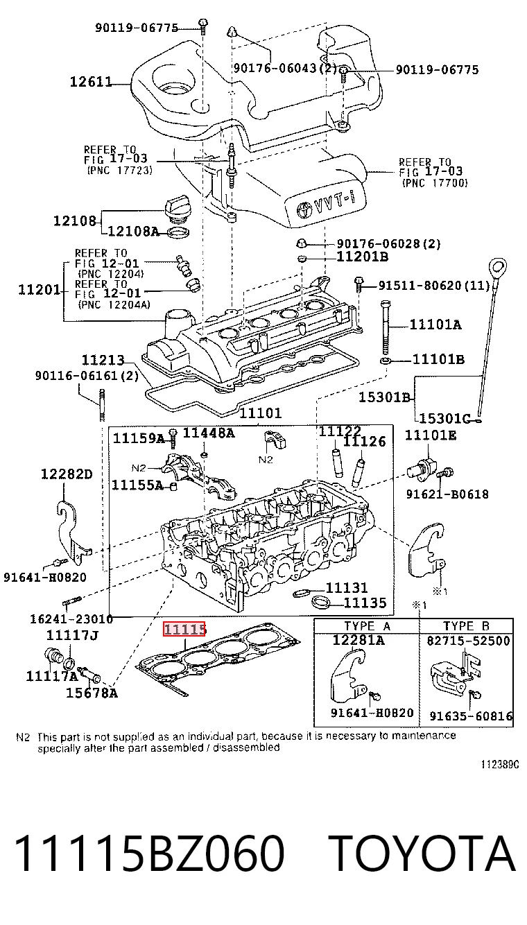 Vedante de cabeça de motor (CBC) Toyota Yaris preço, a partir de 16,38 USD