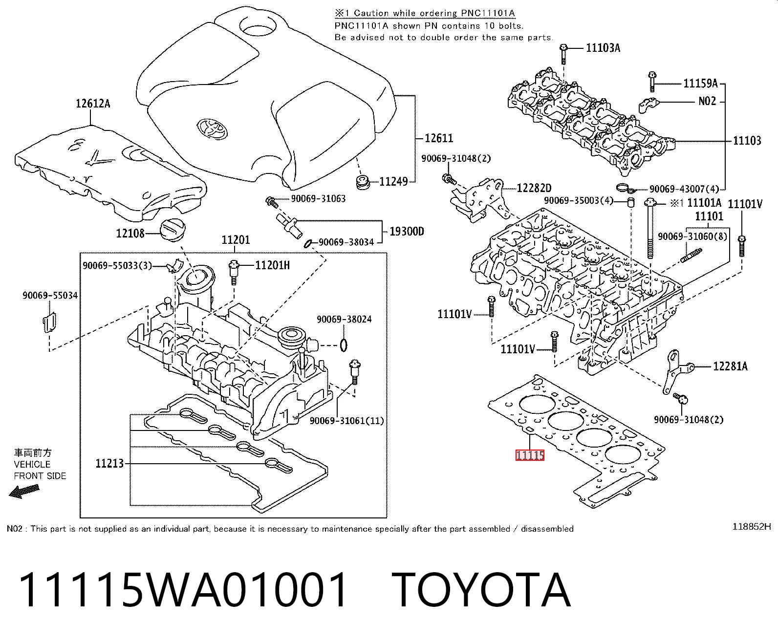 11115WA01001 Toyota