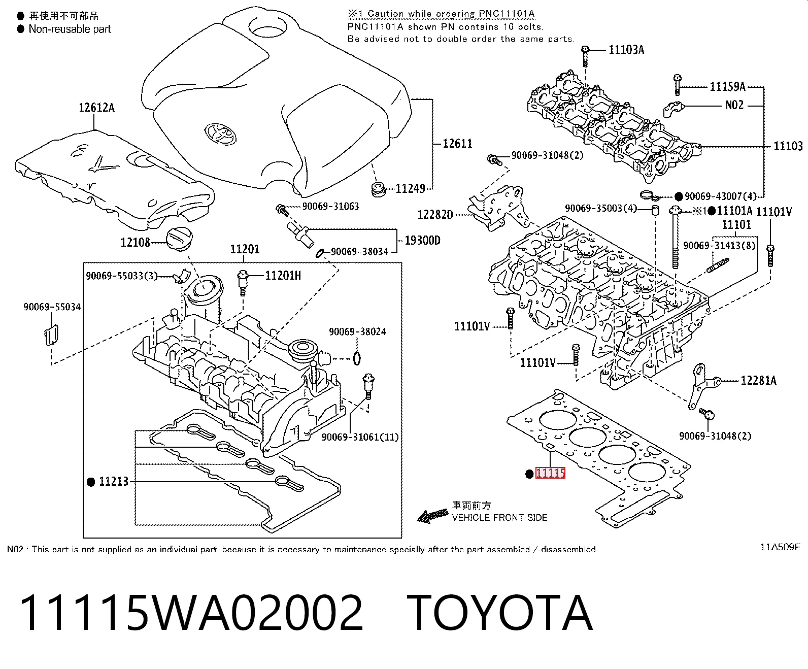 11115WA02002 Toyota
