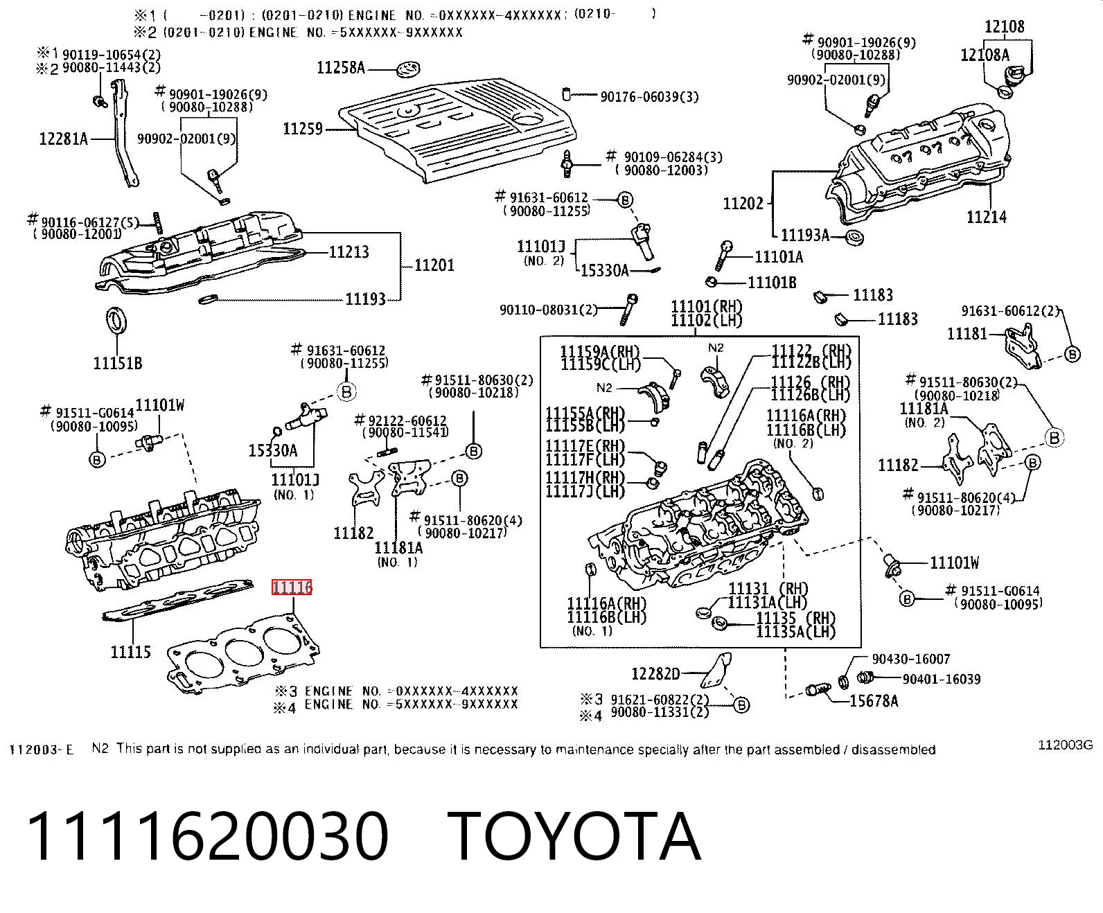 1111620030 Toyota
