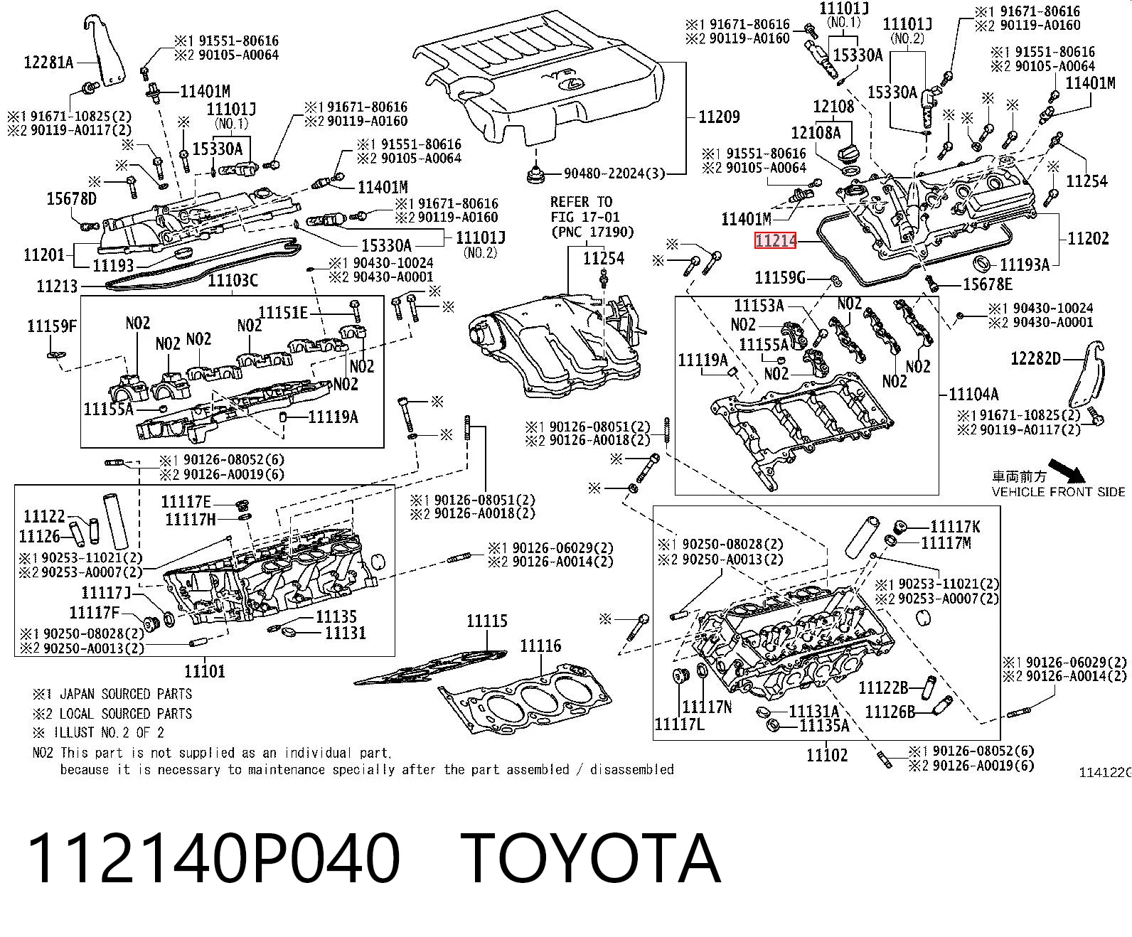 112140P040 Toyota