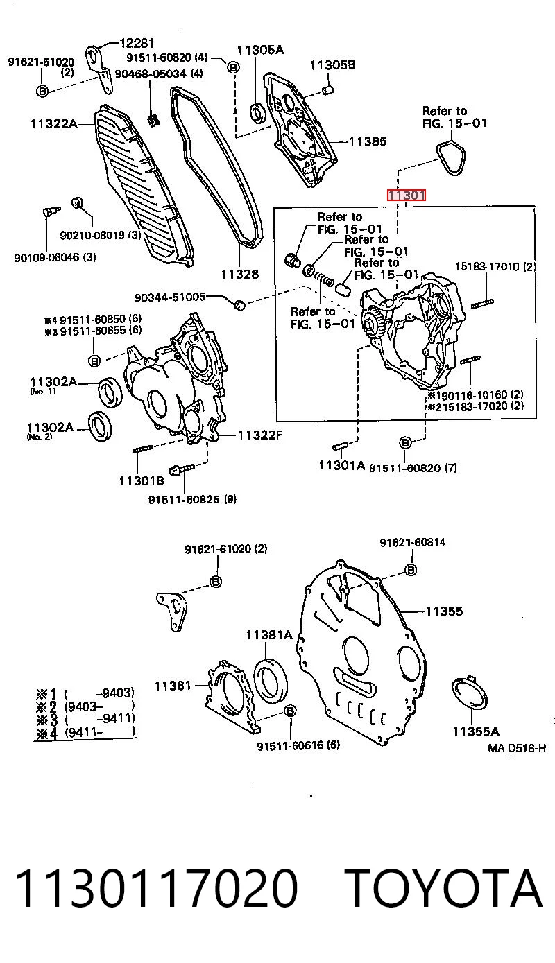 Bomba de óleo Toyota Land Cruiser 80 J8