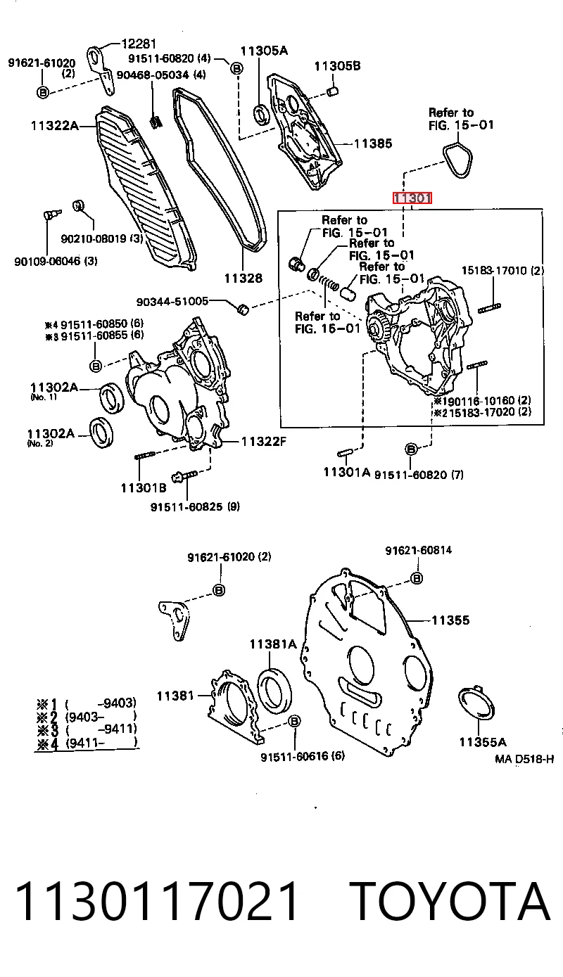 Bomba de óleo para Toyota Land Cruiser J8