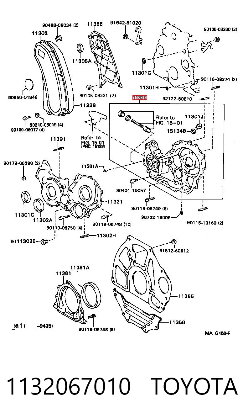 1132067010 Toyota Bomba de óleo