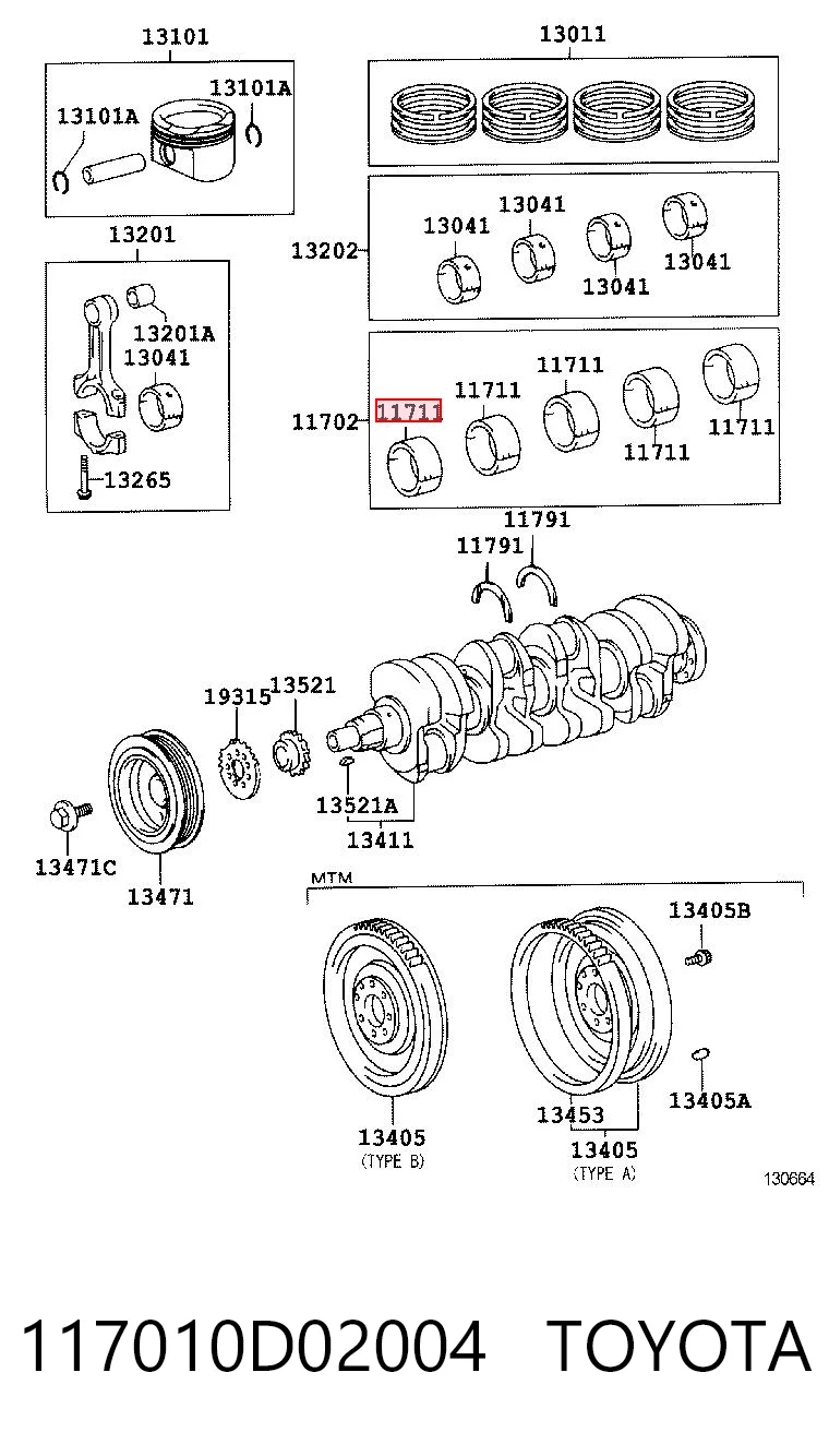117010D02004 Toyota
