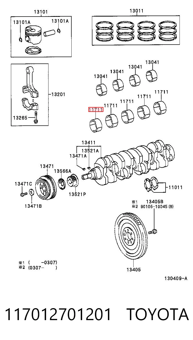 117012701201 Toyota