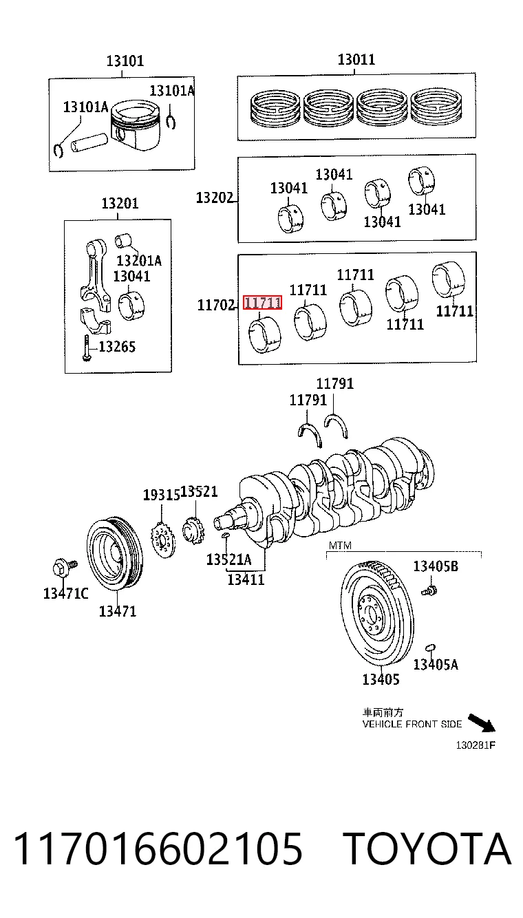 117016602105 Toyota