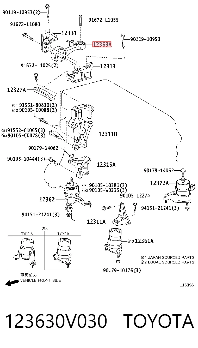 123630V030 Toyota