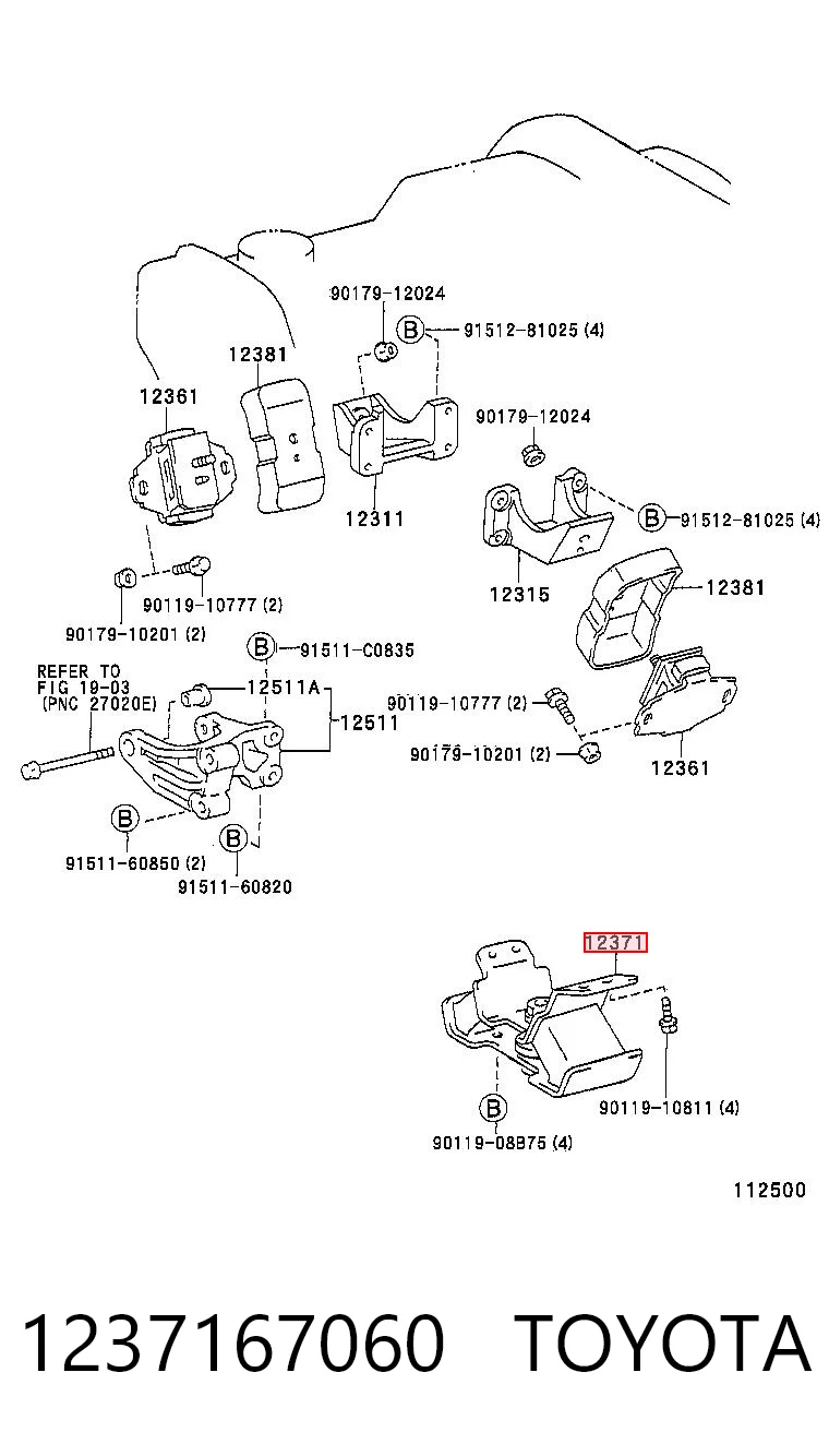 Coxim de transmissão (suporte da caixa de mudança) Toyota Land Cruiser preço, a partir de 44,99 USD