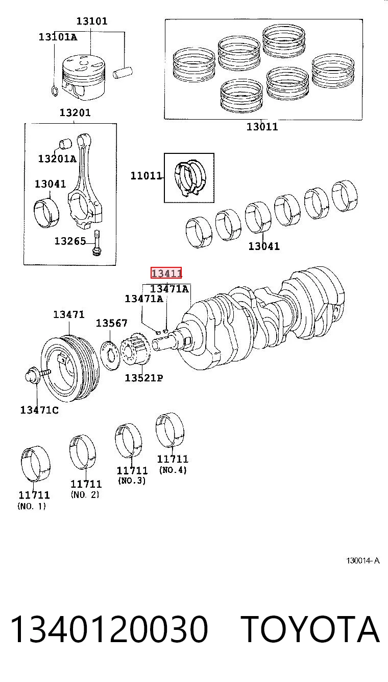 Cambota de motor Toyota Camry  V20 ao melhor preço
