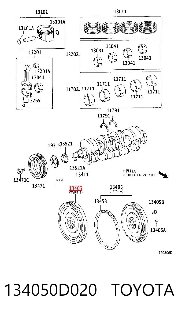 134050D020 Toyota