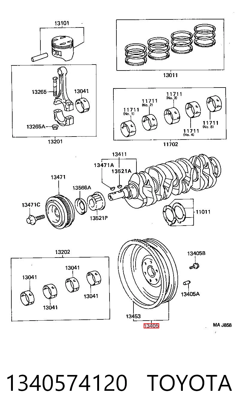 Volante de motor para Toyota Camry II V2