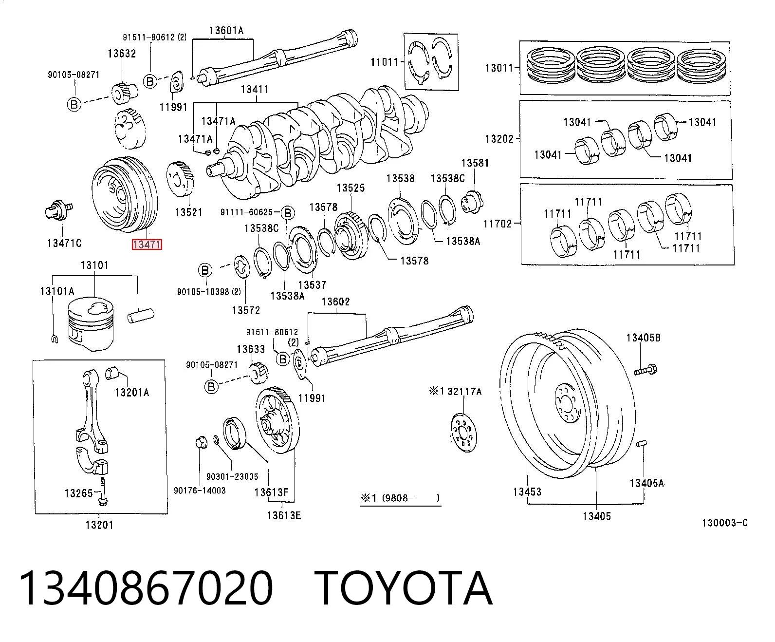 1340867020 Toyota Polia de cambota