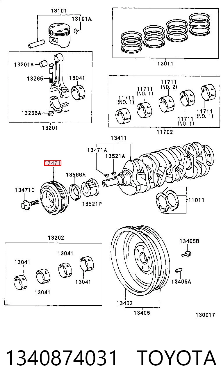 Polia de cambota Toyota Camry preço, a partir de 59,96 USD