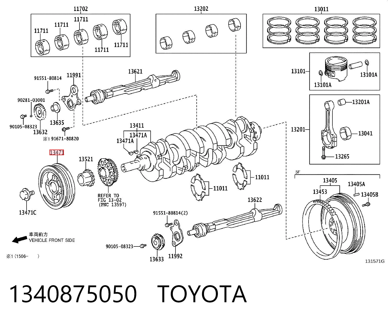 1340875050 Toyota Polia de cambota