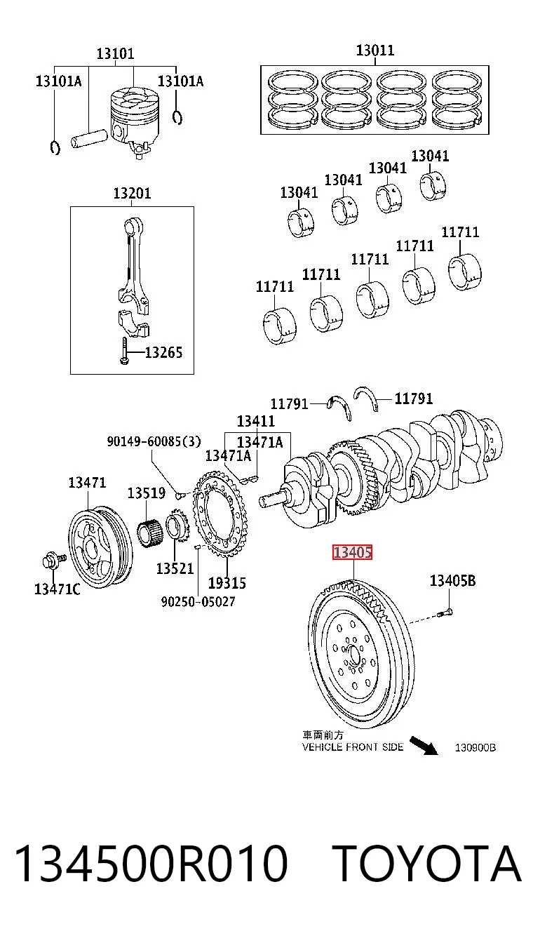 415028410 INA Volante de motor
