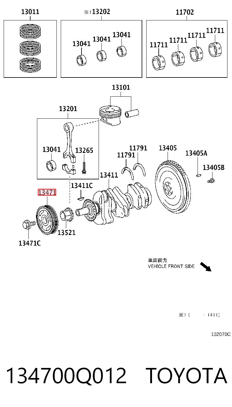 134700Q012 Toyota