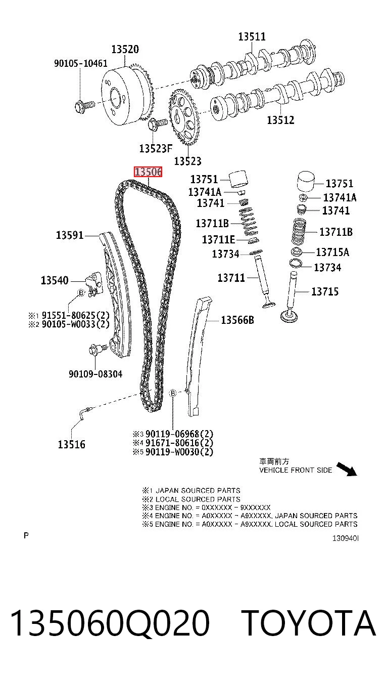 135060Q020 Toyota