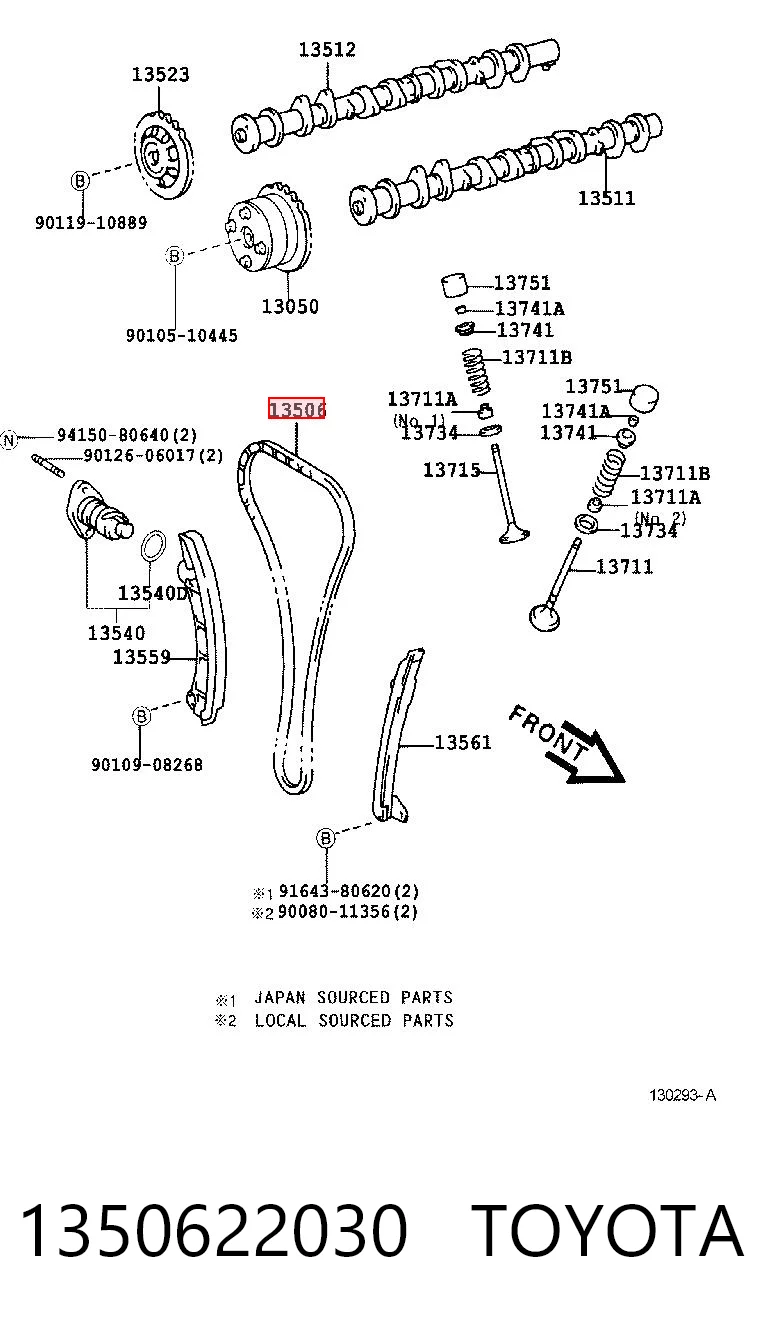 Compre Cadeia do mecanismo de distribuição de gás Toyota Corolla 