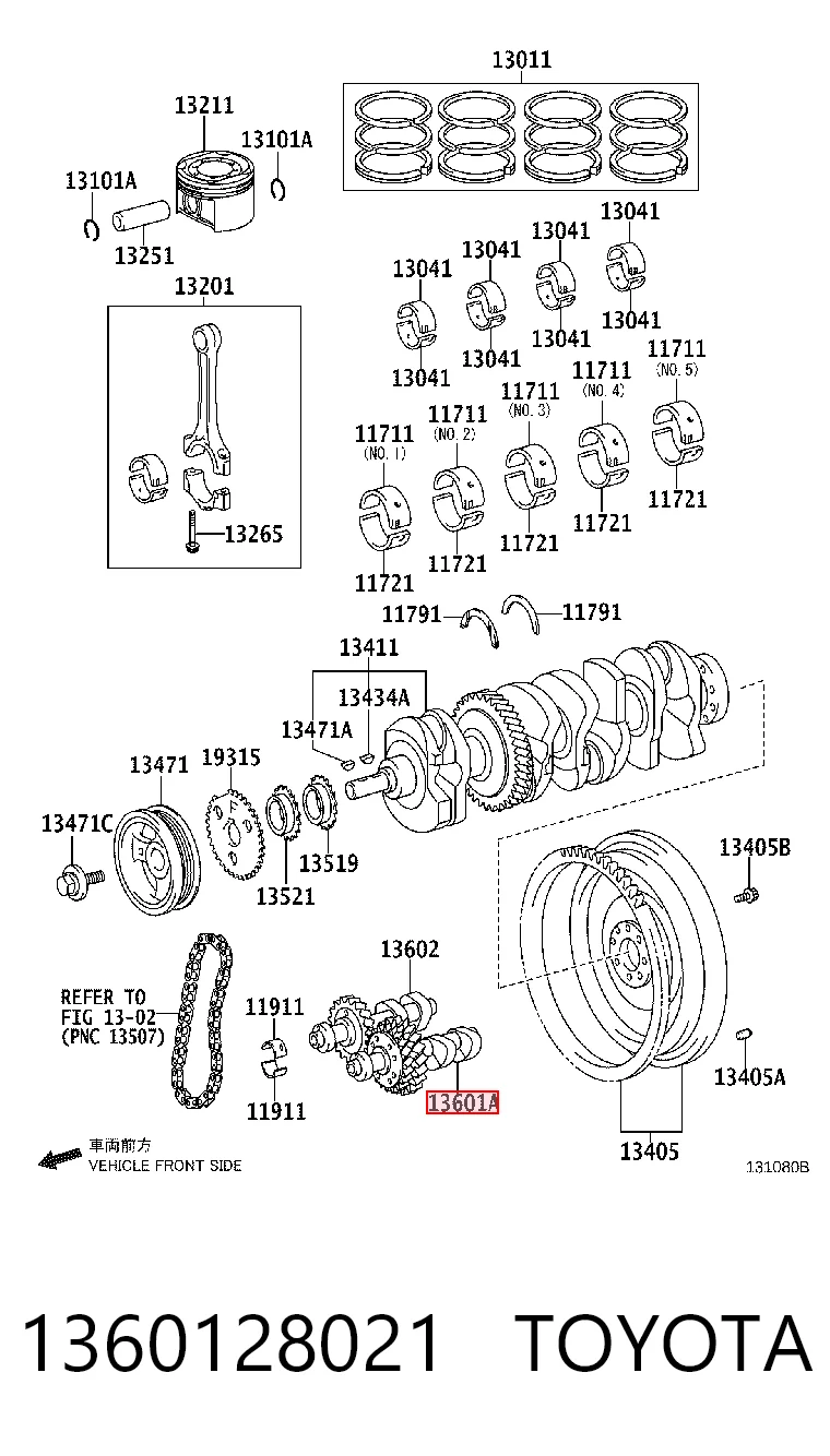1360128021 Toyota Árvore de equilibração