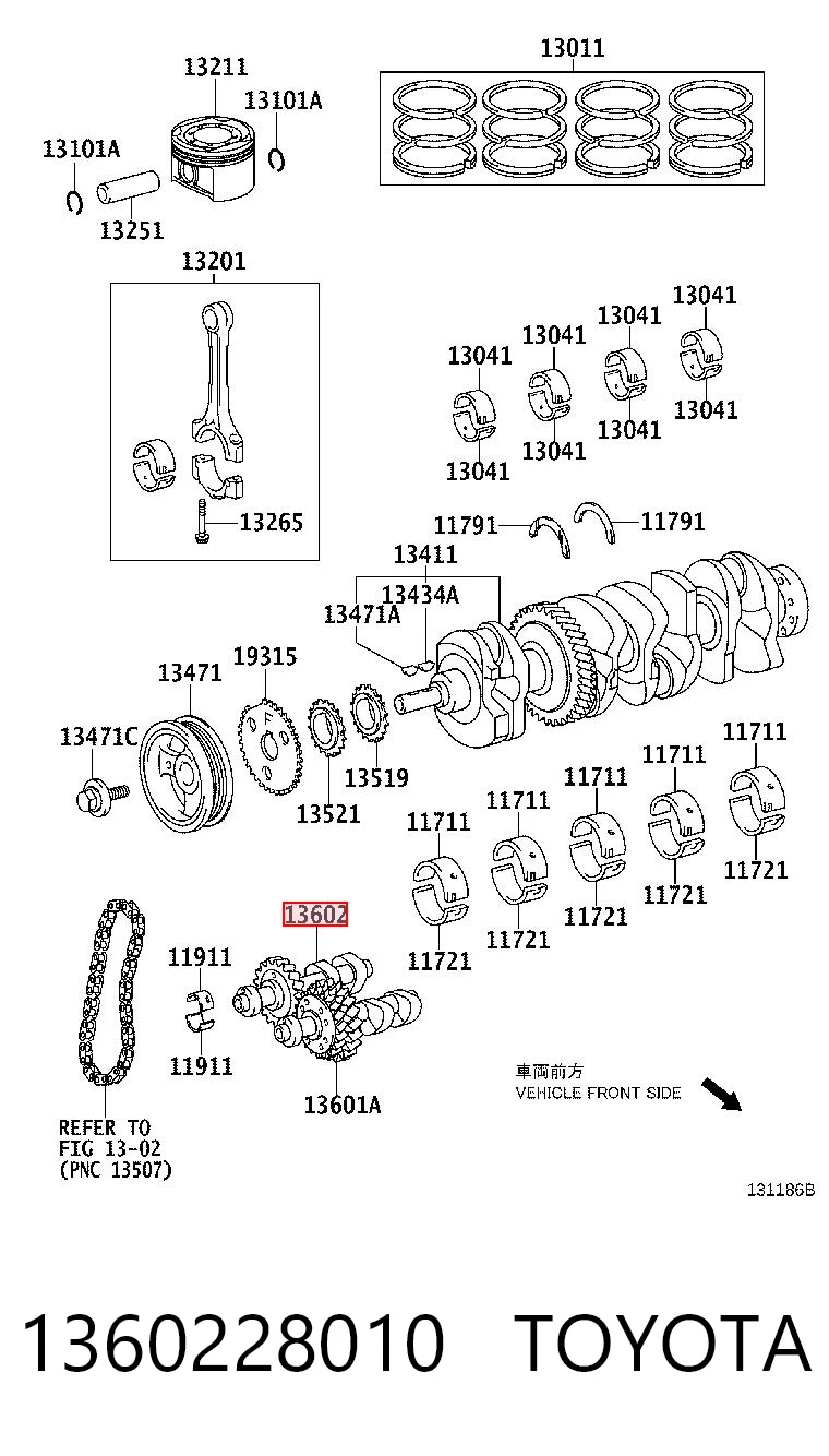 1360228010 Toyota Árvore de equilibração