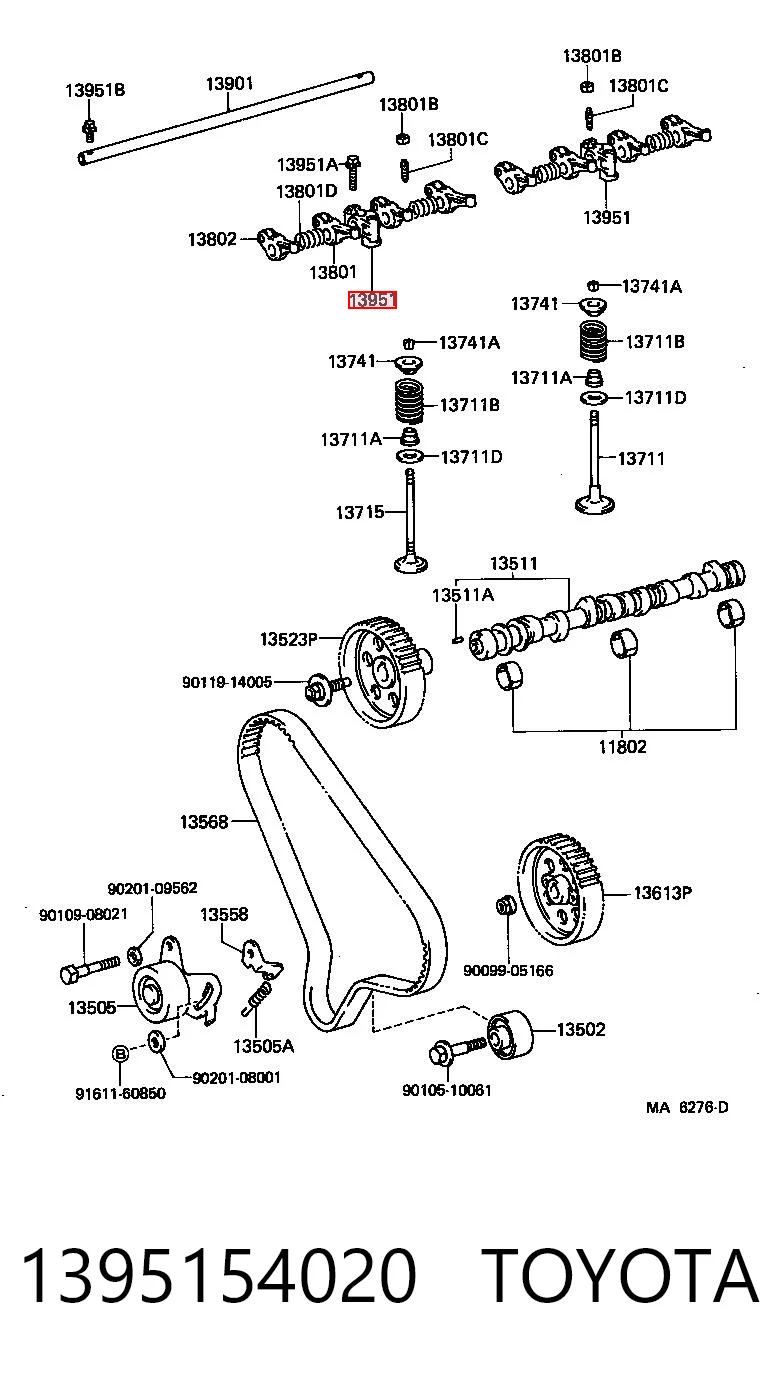 Balanceiro de válvula (balanceiro de válvulas) Toyota Hilux  N ao melhor preço