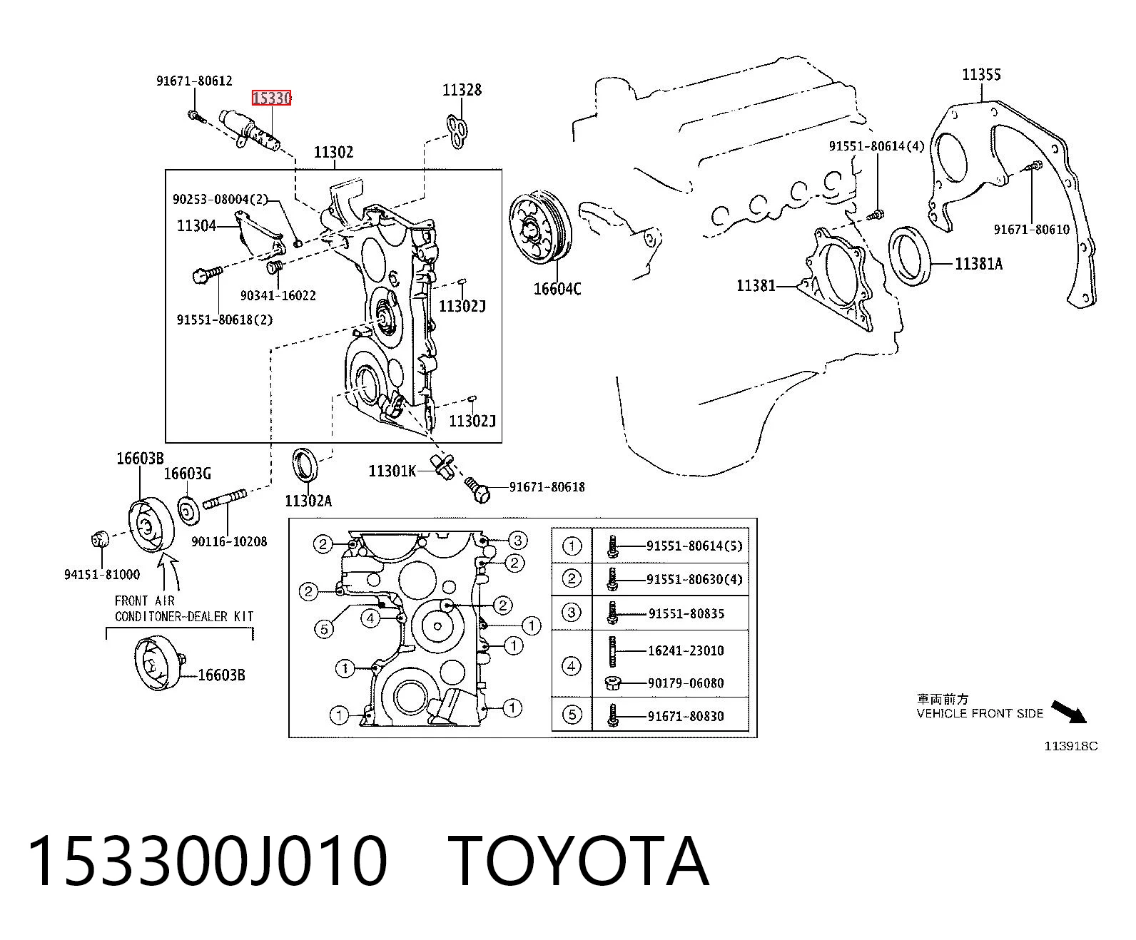 Válvula eletromagnética de posição (de fases) da árvore distribuidora Toyota Yaris  P10