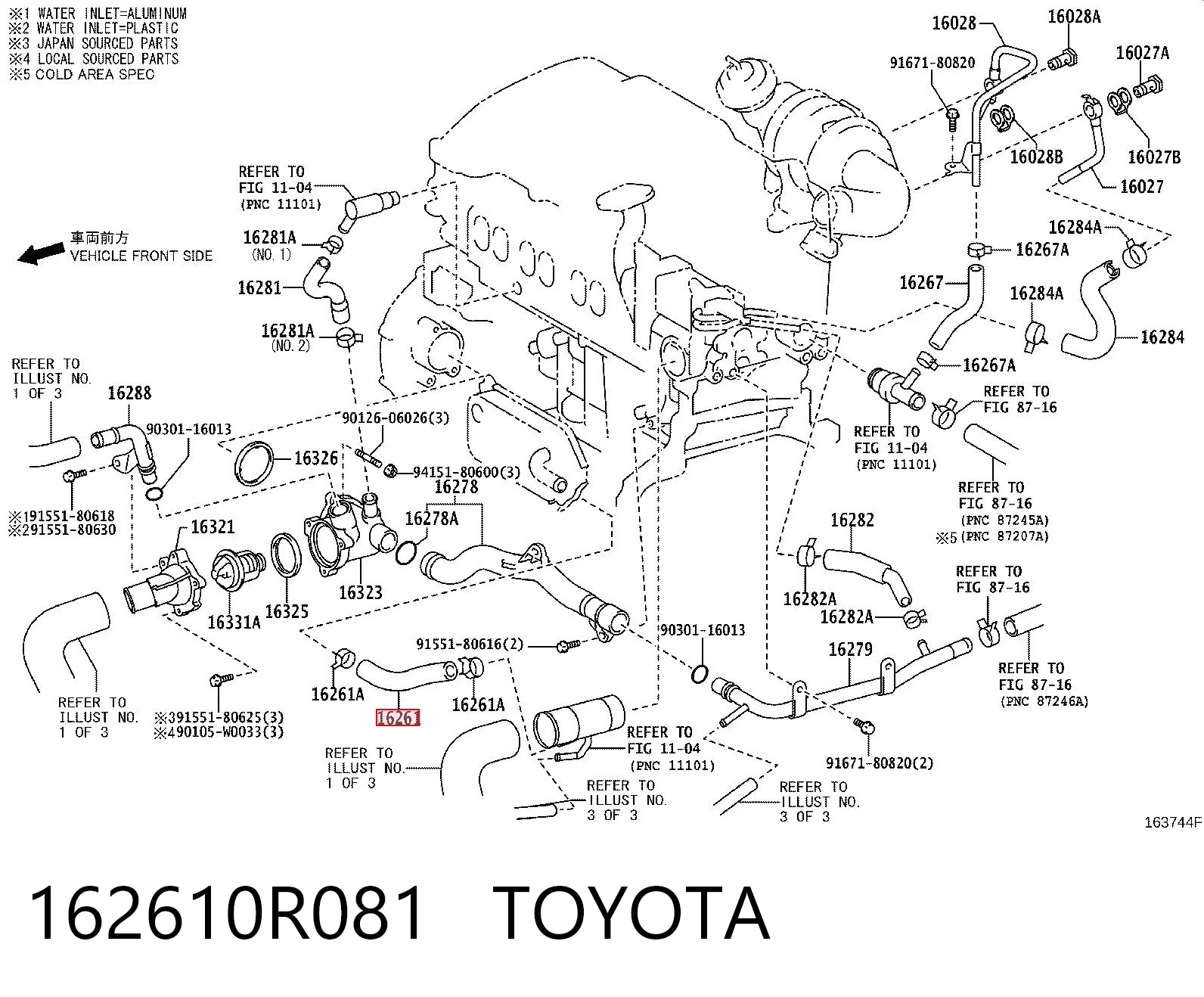 162610R081 Toyota