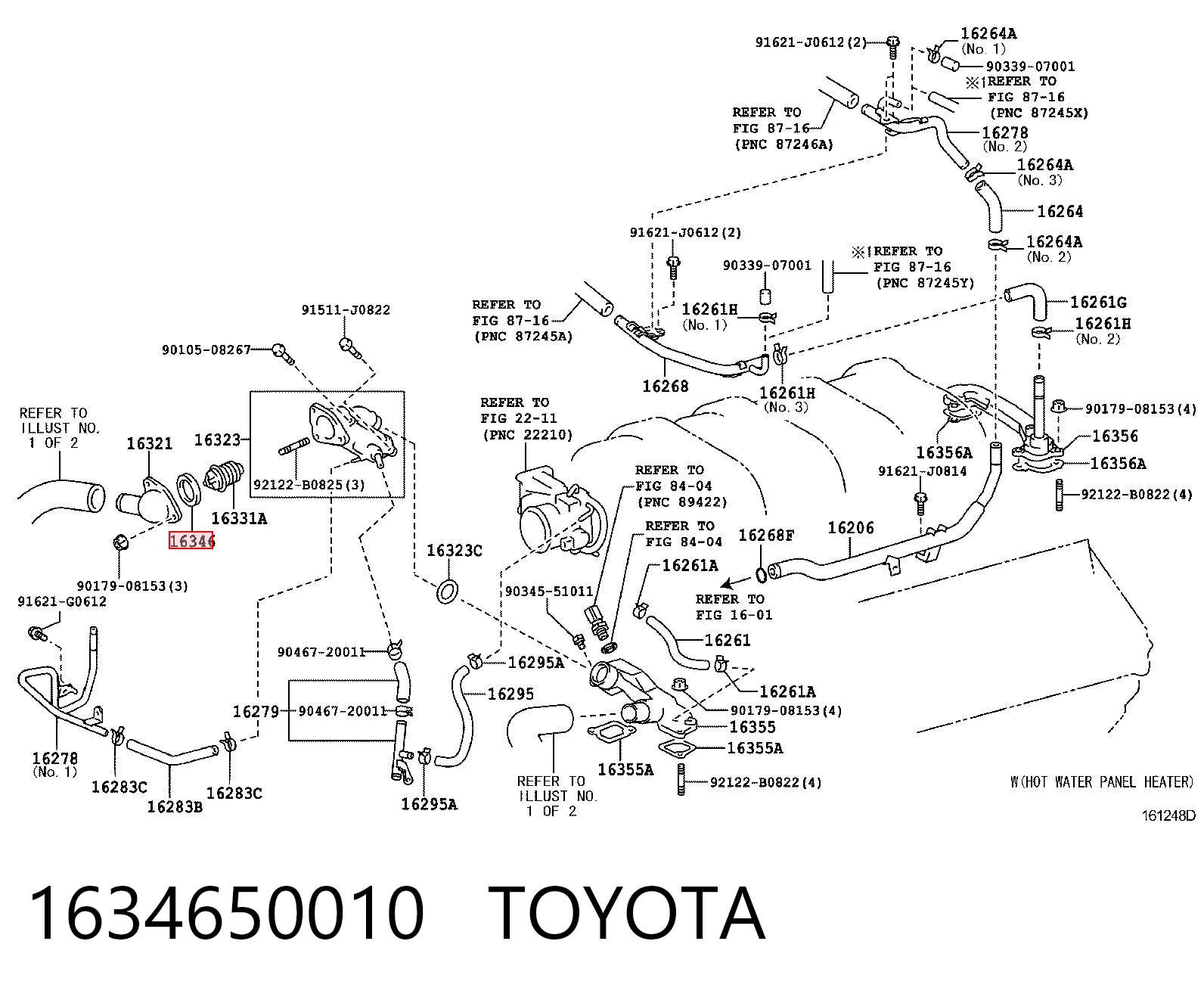 Vedante de termostato Toyota Land Cruiser SUV (J200) (2007 - 2021) 