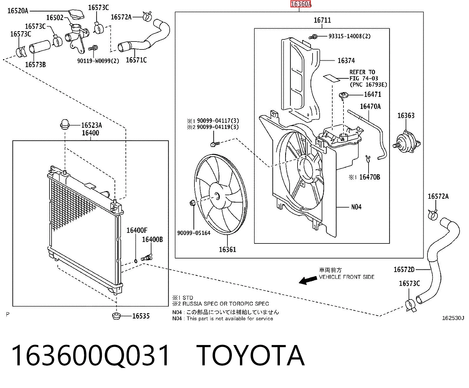 163600Q031 Toyota