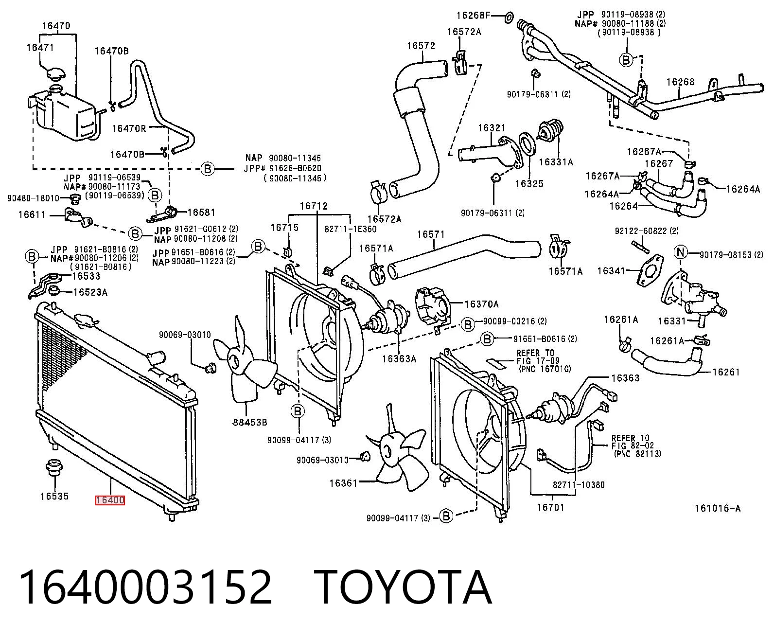 Compre Radiador de esfriamento de motor Toyota Camry 4