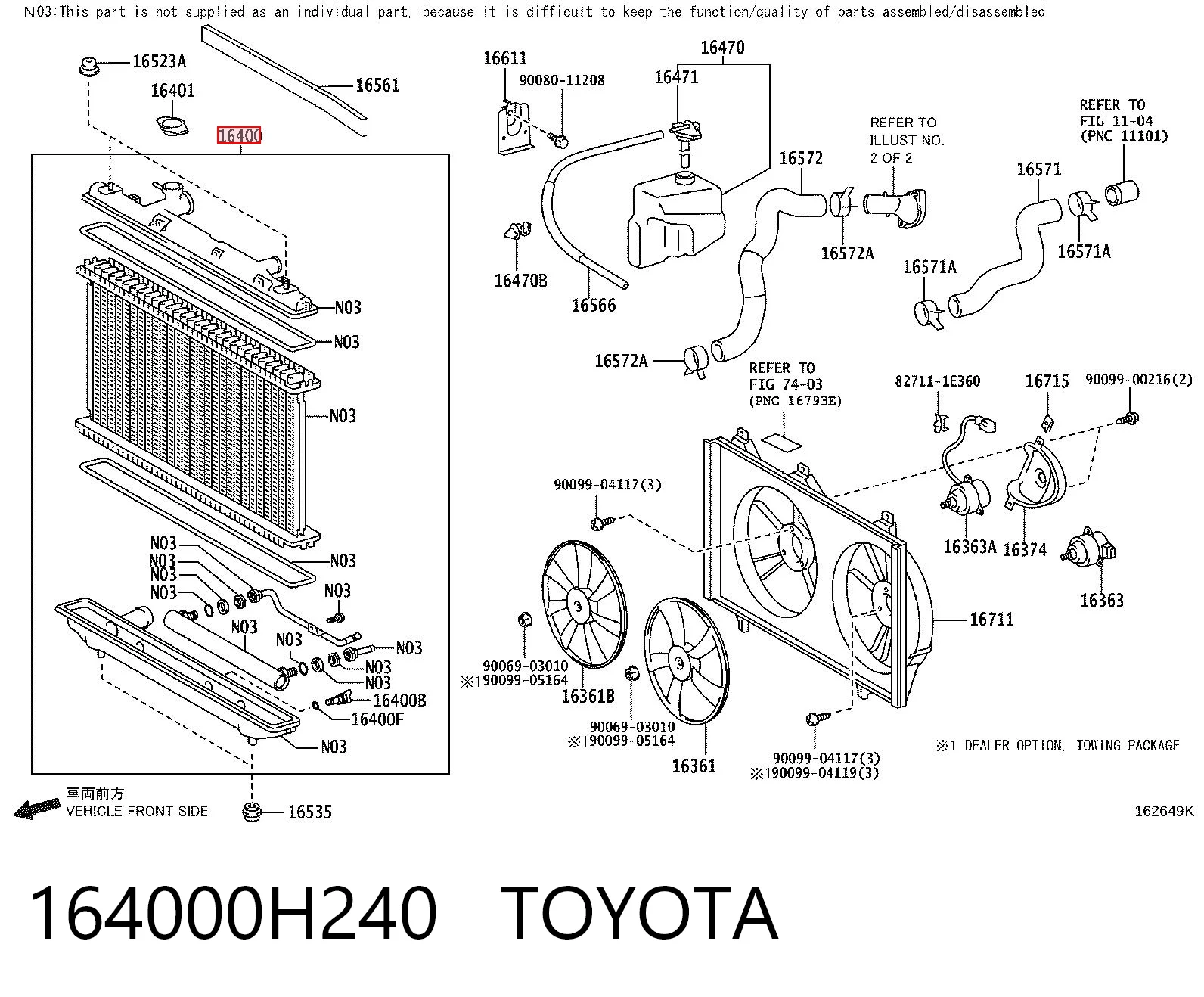 Compre Radiador de esfriamento de motor Toyota Camry 6