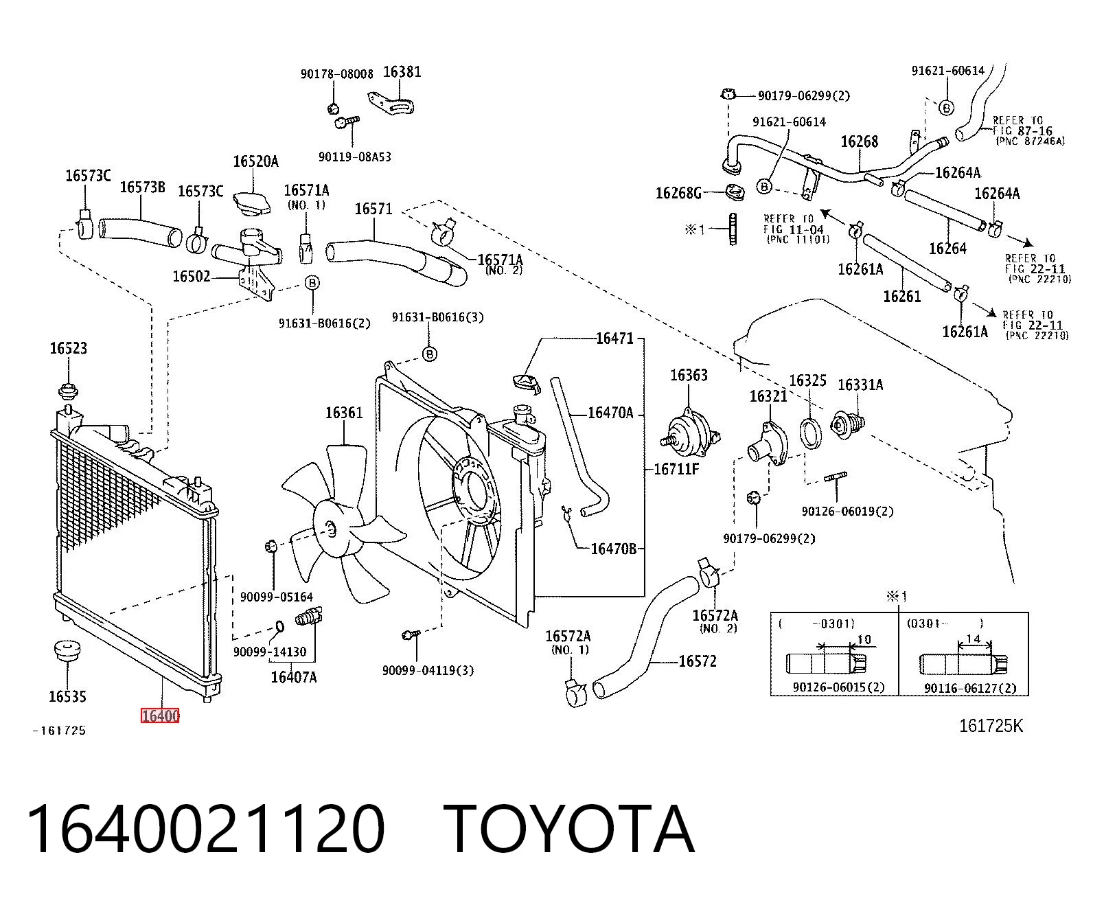 Radiador de esfriamento de motor Toyota Yaris preço, a partir de 76,43 USD