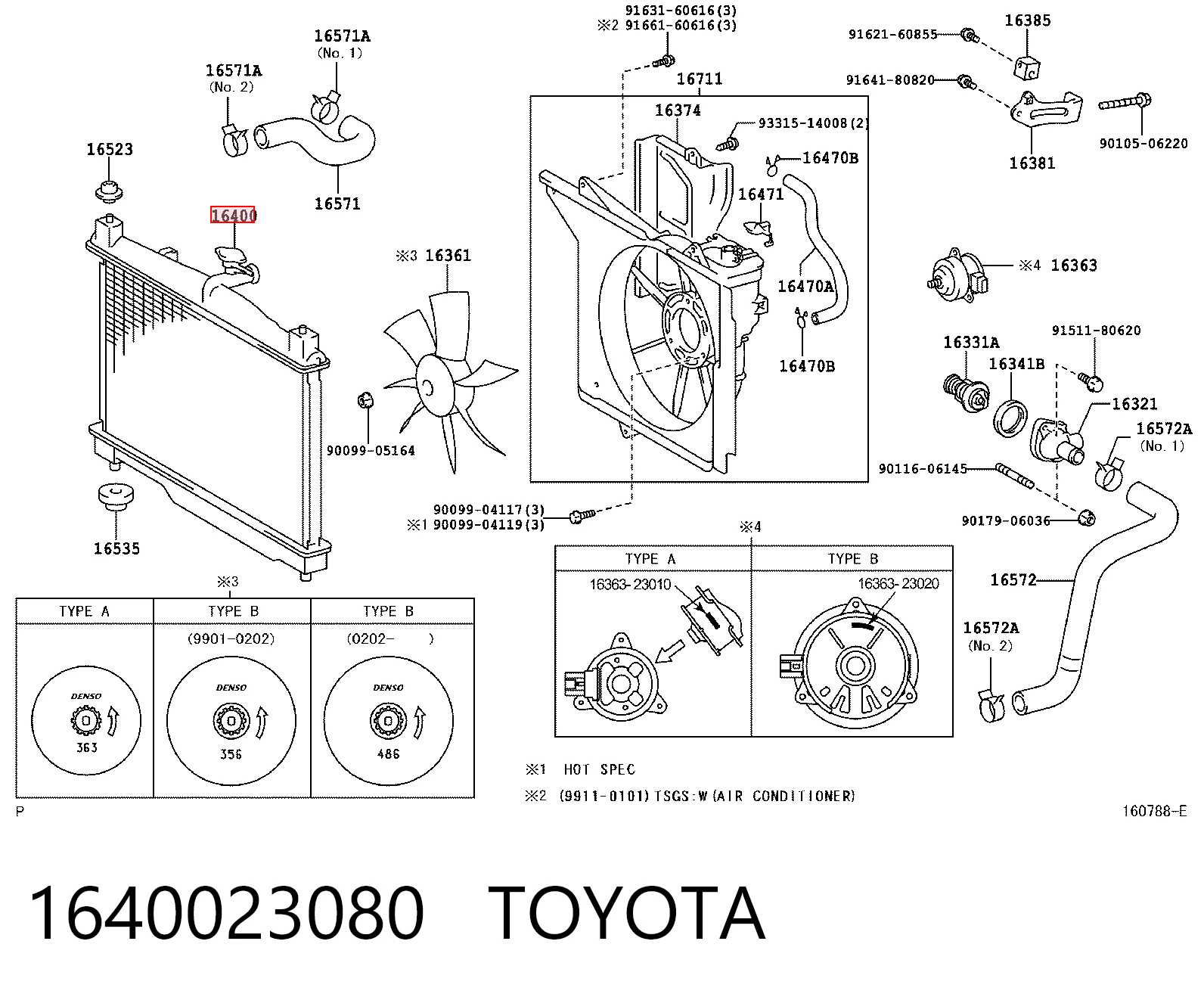 Radiador de esfriamento de motor Toyota Yaris  P10 ao melhor preço
