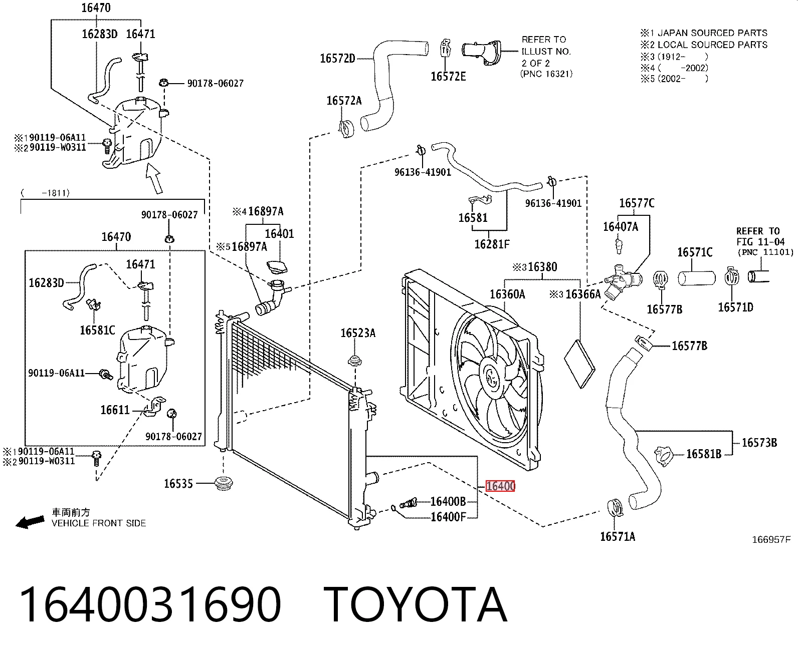 13670 TYC Radiador de esfriamento de motor