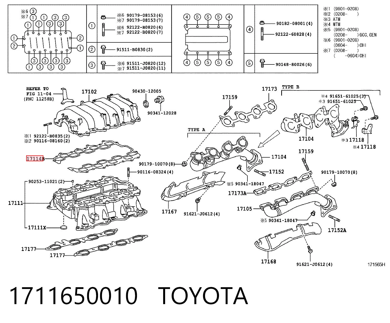 1711650010 Toyota