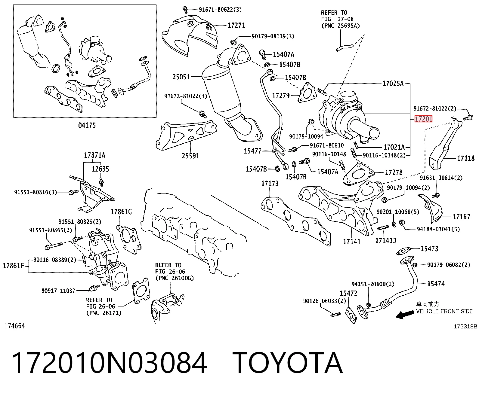  Turbina Toyota Corolla sedan (E18) (2013 - 2021) 