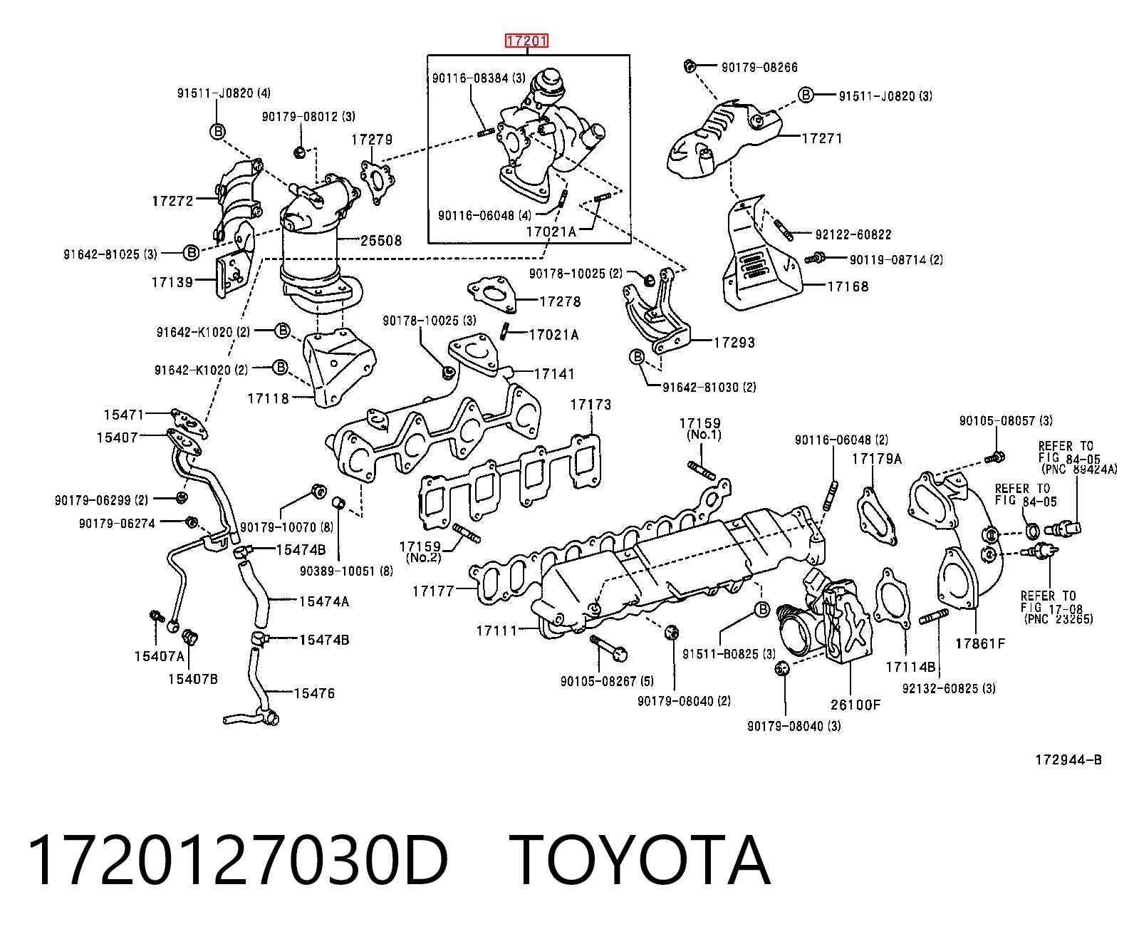 Turbina para Toyota RAV4 II XA2