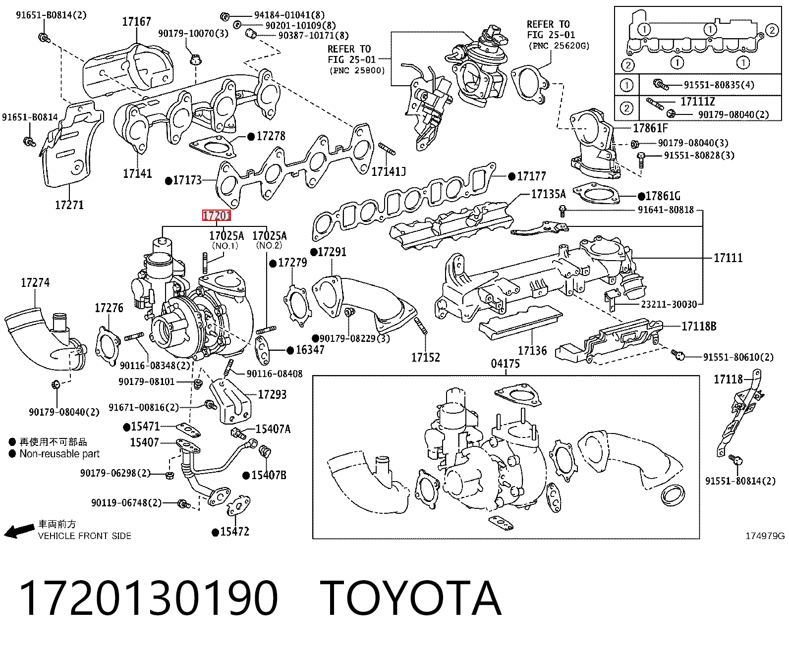 Turbina Toyota 1720130190 preço, a partir de 581,83 USD
