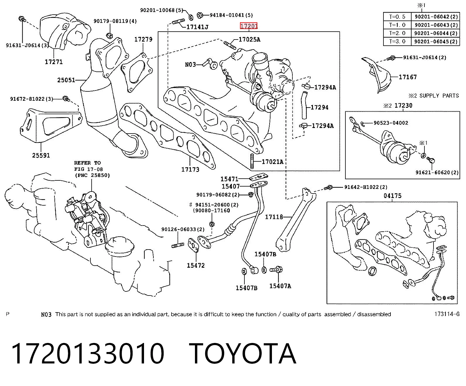 Turbina Toyota Yaris preço, a partir de 218,31 USD