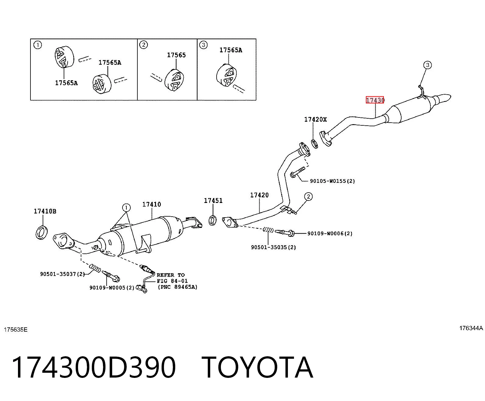 174300D390 Toyota