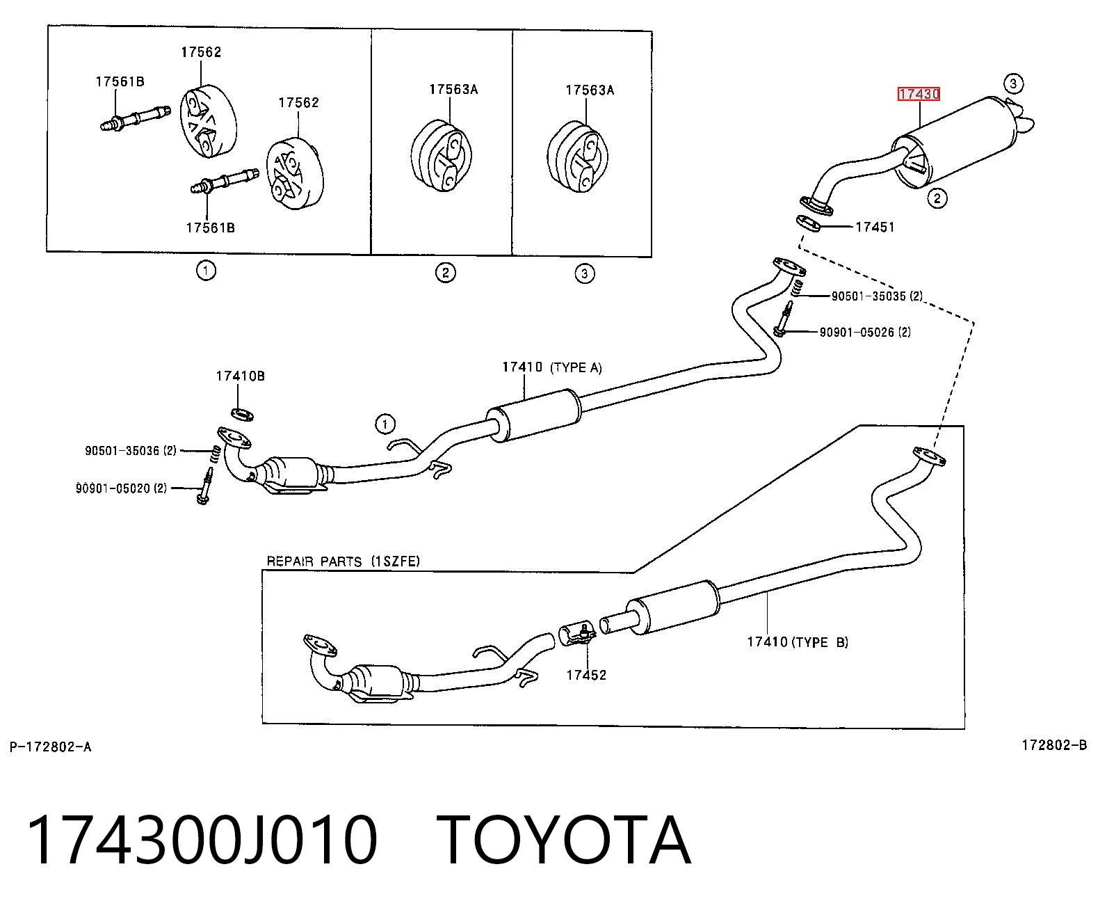 174300J010 Toyota