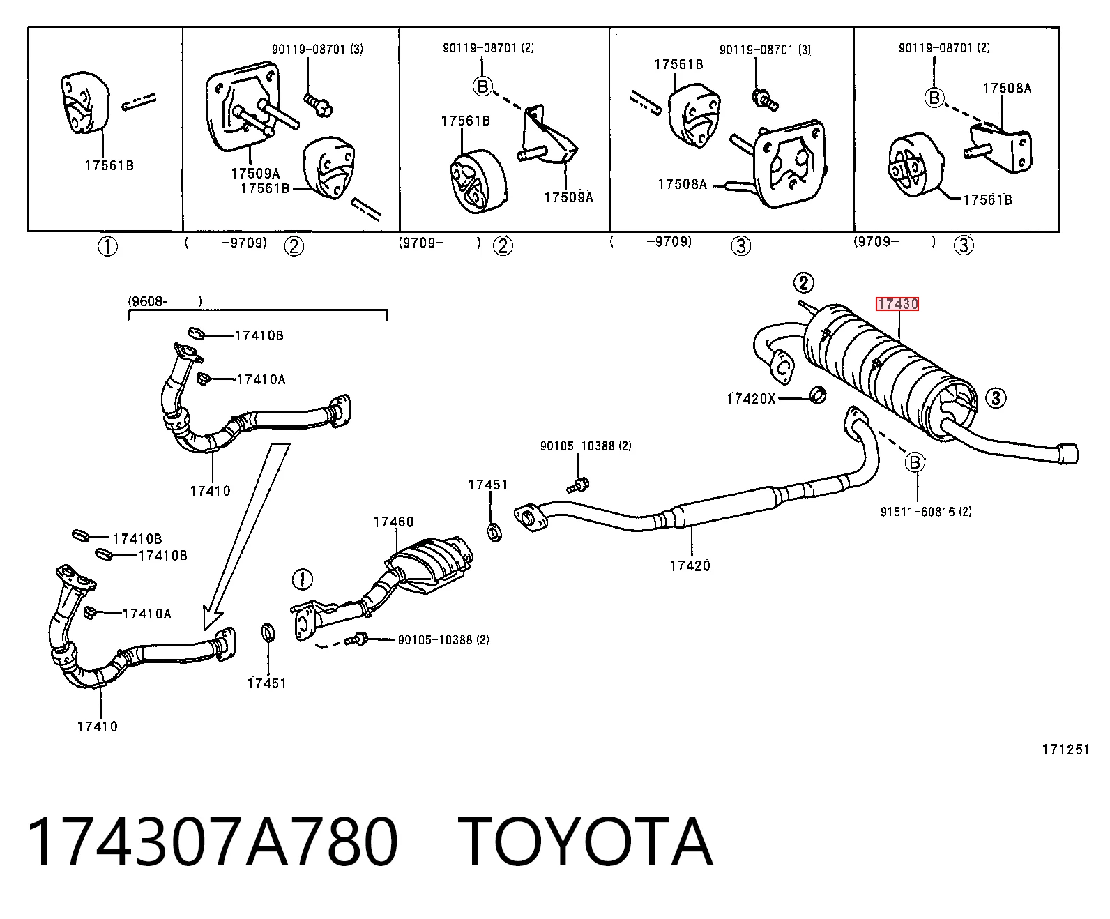 174307A780 Toyota